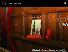Tablet Screenshot of ithinkaboutbeer.com